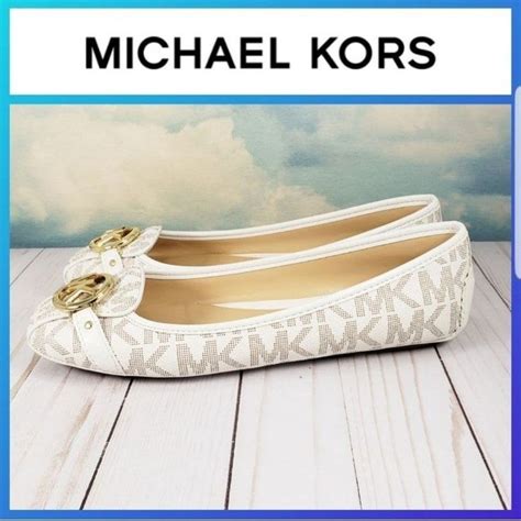 michael kors hudson vanilla|Michael Kors vanilla flats 8m.